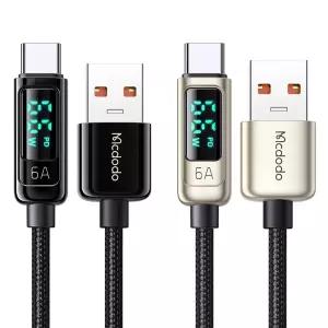맥도도 디스플레이 USB-A to C타입 6A 고속충전 케이블