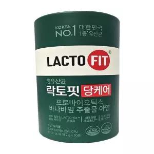 종근당 락토핏 당케어 혈당 생유산균 60포 1통 2개월분(AD)
