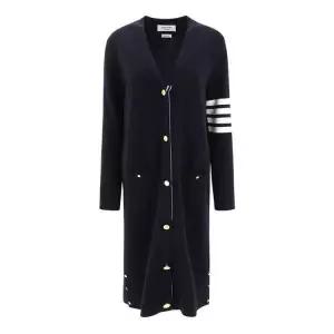 THOM BROWNE  25FW 4바 스트라이프 밀라노스티치 메리노 울 롱 가디건 (FKC289A 00014