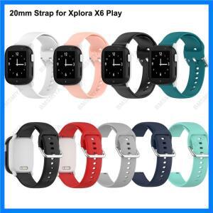 Xplora X6 용 1PCS 20mm 실리콘 스트랩 Pro 팔찌 시계 밴드 액세서리 어린이 교체 손목