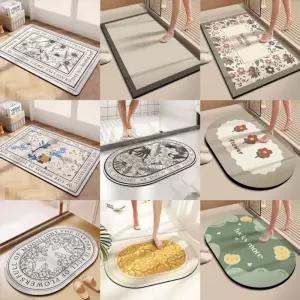 빨아쓰는 규조토 발매트 10종 디자인/발판/욕실/주방/화장실/매트/싱크대/바닥/논슬립/발메트/규조트/업소
