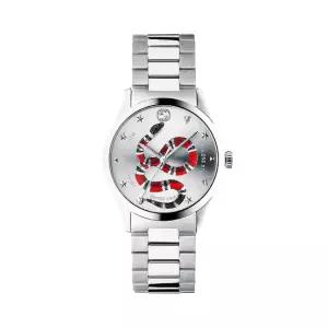 구찌 YA1264076 G타임리스 남성 메탈 쿼츠 38mm