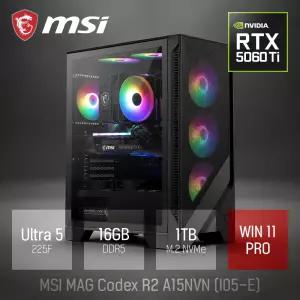 ⓒ MSI MAG Codex R2 A15NVN 에센셜 I05-E 울트라5 225F 16GB 1TB WIN11 / 고성능 편집 게이밍 브랜드PC