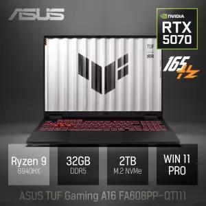 ⓒ ASUS TUF Gaming A16 FA608PP-QT111 32GB 2TB WIN11 / 16인치 게임 편집용 고성능 코딩 캐드 노트북