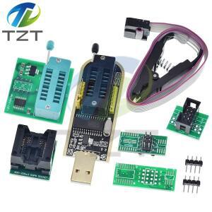 CH341A 24 25 시리즈 EEPROM 플래시 BIOS USB 프로그래머 모듈 + SOIC8 SOP8  클립 1.8V 어댑터 DIY 키트