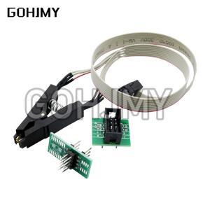 CH341A 24 25 시리즈 EEPROM 플래시 BIOS USB 프로그래머 모듈 + SOIC8 SOP8  클립 1.8V 어댑터 DIY 키트