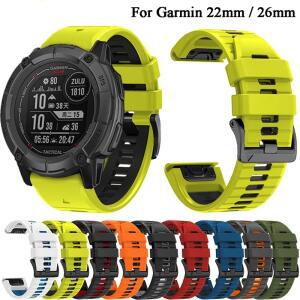 가민피닉스 GARMIN FENIX 7X 7 PRO 6 26MM 손목 5X 팔찌 PLUS 22MM 사파이어 밴드 실리콘 퀵 5 스트랩 릴리스 솔라 시계 6X
