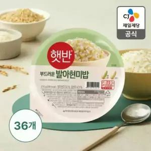 햇반 발아현미밥 210g, 36개
