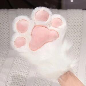 귀여운 털 고양이 발톱 장갑 여우 새 날개 인조 모피 의상 로리타 액세서리 할로윈 창의적인 코스프레용