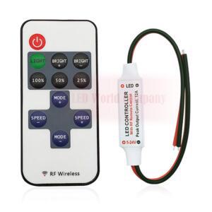 LED 스트립 컨트롤러 미니 조광기 RF 원격 DC 5V 12V 24V 5050 2835 단색