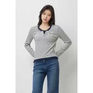 시슬리 마론 레이어드 헨리넥 티셔츠 SATS01611