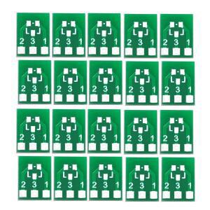 SOT23 턴 SIP3 양면 SMD DIP 어댑터 컨버터 플레이트  IC 소켓 PCB 보드 키트  20 개