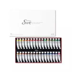 [제이큐]혜명몰 신한)SWC 수채화물감 32색(15ml Tubes) 수채화준비물 취미미술 전