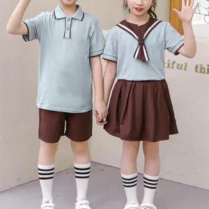 민트블루 반팔 하복세트 교복 학생복 원복 합창단.