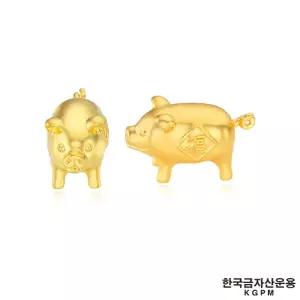 [30만원 SALE] [한국금자산운용] 24K 행운복 돼지 오브제 2ea +(방송) 24K황금복 두꺼비