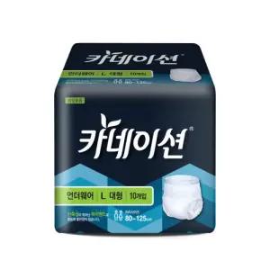 카네이션 성인용기저귀 언더웨어 L (대형)10개입X 8팩