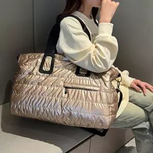 백 골드 1박 여행용 보조 대형 옷 짐 보스턴