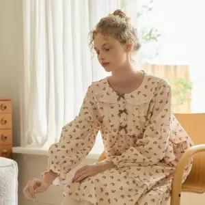 울랄라 말랑베어 긴팔 원피스 버터 30수