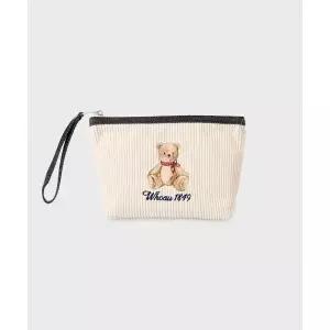 WHO.A.U Bear Embroidery Pouch / WHAQG4912A 530168