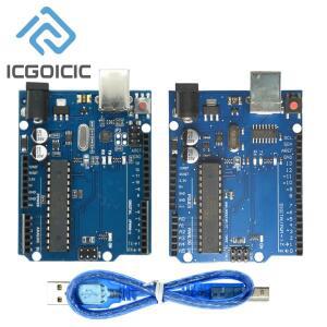 UNO R3 공식 버전 ATMEGA16U2+MEGA328P 칩 Arduino 개발 보드 + USB 케이블