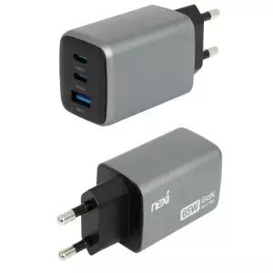넥시(전자기기) GaN3 65W 초고속 멀티포트 USB충전기 C타입 PD3.0 PPS 5V 충전 케이블 연결 아답터 노트북