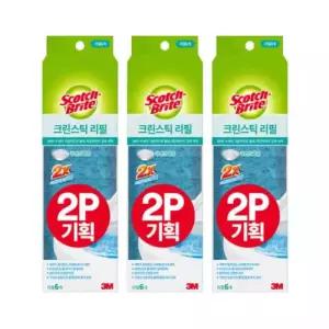 3M 변기 청소용 세정 구연산 함유 크린스틱 리필 36개 BNA