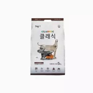 클래식 강아지사료 전연령용 5kg 피부 관절 면역 케어 고단백 프리미엄 사료 무첨가방부제 균형영양식 소화