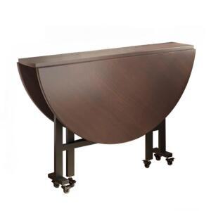 원형 탁자 접이식 원형테이블 이동형 라운드 식탁 테이블
