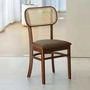 버터 라탄의자 1개 인테이어 식탁의자 원목 카페
