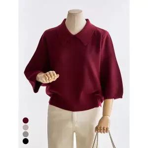 [커스텀에이블]카라 벌룬7부 니트 T2510KN656C_P406780116