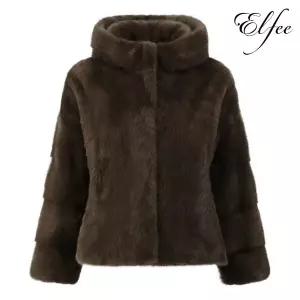 [진도모피]진도 Elfee 풀스킨 휘메일 밍크 후드 자켓 (E9W3EJ15_)