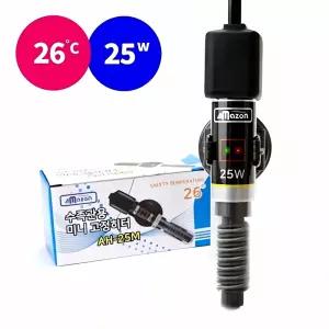수족관 미니 고정히터 25W 아쿠아리움 수기 수조 난방 장비 용 난 방기 수족 관용 히터
