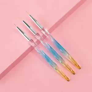 [하프클럽/알티피아]네일아트 블루엔그린 아크릴 세필 붓 브러쉬 3종 세트