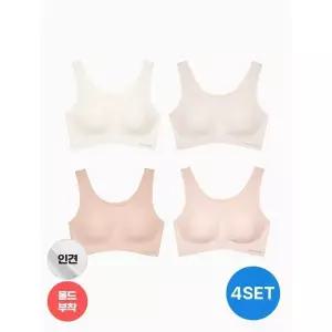 크로커다일 라이크라 인견쉘론 U넥 심리스 브라 4종세트_P417631397