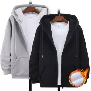 공용 간절기 후드집업 후드티 검정 남자 자켓 겨울 회색 털 남녀 여자 기모