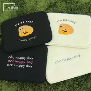 생활더봄 귀여운 캐릭터 노트북 태블릿 파우치 13인치 충격보호 가방