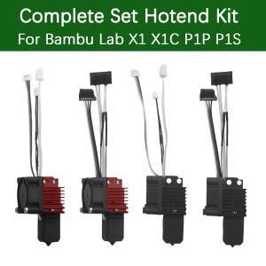 완전 조립된 핫엔드 어셈블리  팬 업그레이드 2.0 및 노즐 포함  Bambu Lab X1 P1P P1S용  Carbon용