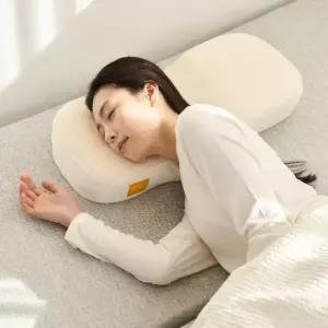 누보레 베개 3 오가닉 경추베개 거북목 목디스크 일자목 일반형 아이보리 60x32x10x8~9cm