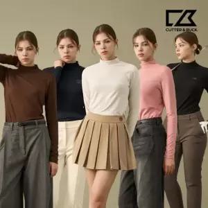 커터앤벅 26FW 최신상! 웜 스트레치 모크넥 셔츠 5종, 여성