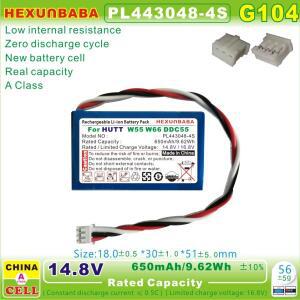 창문 청소 로봇용 리튬 이온 배터리, PL443048-4S HUTT W55 W66 DDC55 C6, G104, 14.8V, 650mAh