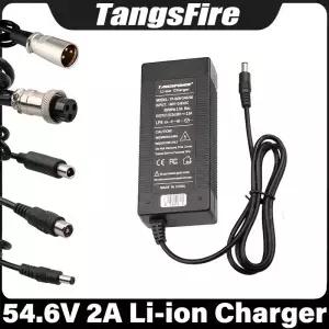 13시리즈 48V 리튬 이온 배터리 팩 충전기용 54.6V 2A DC/XLR/GX16/GX12/RCA/IEC 고품질 커넥터