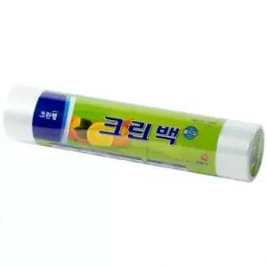 크린랩 가정 음식 주방 위생봉지 크린 롤백 200매 비닐봉투 30x40cm 대