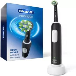 Oral-B Pro 1000 충전식 전동 칫솔 블랙