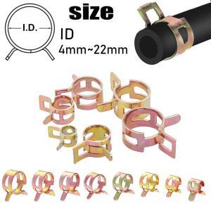컬러 아연 도금 용수철 클램프 연료 파이프 호스 수도관 패스너 모듬 키트 4mm-22mm 10 개