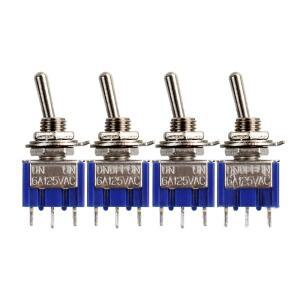 5Pcs 토글 스위치 ON-ON/ON-OFF-ON 3/6 핀 2/3 래칭 MTS-102 103 202 AC 125V/6A 250V/3A 전원 버튼 자동차