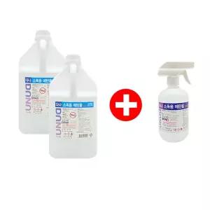 다나 소독용 에탄올 83% 4L 2개 + 스프레이 500ml 1개 세트 보건소 학교 병원용 소독제
