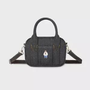 후아유 Steve Denim Pocket Cross Bag WHBGG2324A