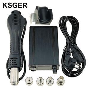 KSGER  공기 총 SMD 재 작업 스테이션 GX16-8 솔더 건조기 핸들 전자 OLED T12 노즐 스탠드 DIY 도구  가열