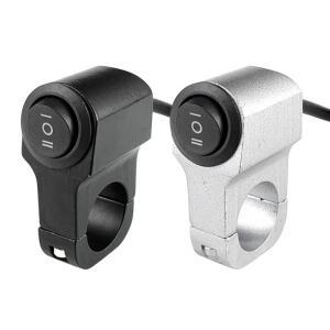 [호환품]22mm 7/8in 바이크 오토바이 핸들 바 헤드 라이트 ON/OFF 스위치 버튼 알루미늄 스틸 안개 스포트