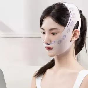 땡기미 브이라인 얼굴 마사지 밴드 턱 수면 얼굴마사지 주름 턱선